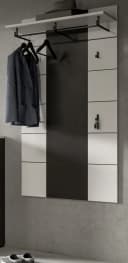 Inn.Furn Garderobenpaneel Cooper Weiß Grau Wandgarderobe mit Kleiderstange Bild 2