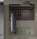Inn.Furn Garderobenpaneel Cooper 2-teiliges Set Wandgarderobe und Hakenleiste Salbei Grün und Basalt Grau Bild 3