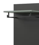 Inn.Furn Garderobenpaneel Cooper 2-teiliges Set Wandgarderobe und Hakenleiste Salbei Grün und Basalt Grau Bild 4