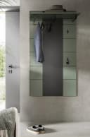 Inn.Furn Garderobenpaneel Cooper Wandgarderobe Salbei Grün Basalt Grau Bild 5