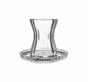 Kochmaster Samara Teeglas Unterteller 12 cm 6-tlg. Glas Transparent Bild 3