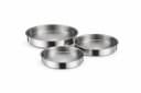 Kochmaster Platinium Edelstahl Backofenblech 3-teiliges Set Silber Bild 3