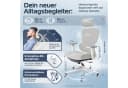 CLOUVOU Bürostuhl Ergonomisch Grau 4D Armlehnen 3D Kopfstütze Bild 1
