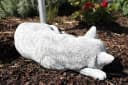 Stone and Style Gartenfigur Große Katze Schlafend Stein Bild 5