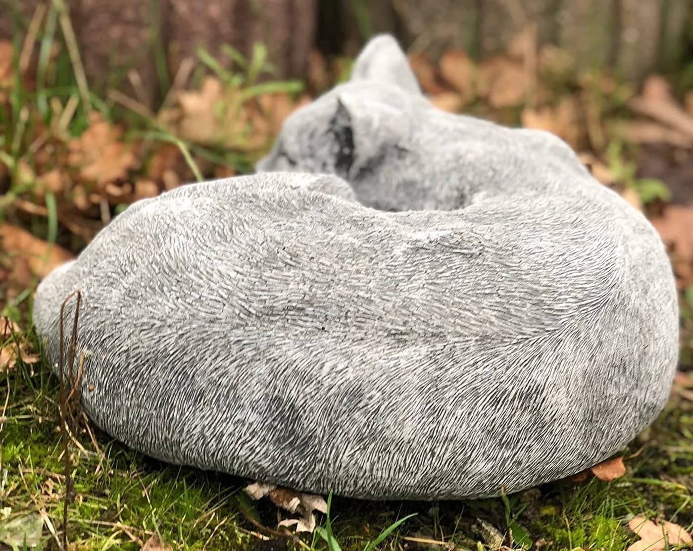 Frostfeste Steinfigur Schlafende Katze Kater Carlos Garten Deko - Bild 5