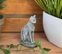 Frostfeste Steinfigur Bastet Katze Garten Deko Bild 4