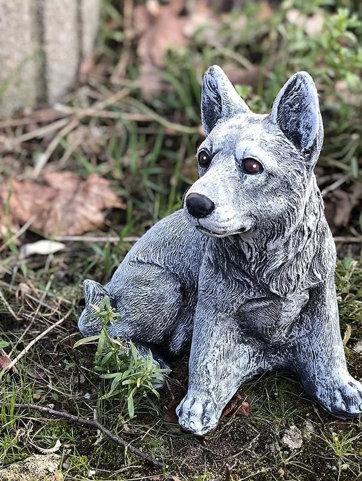 Stone and Style Frostfeste Steinfigur Schäferhund Grau - Bild 5