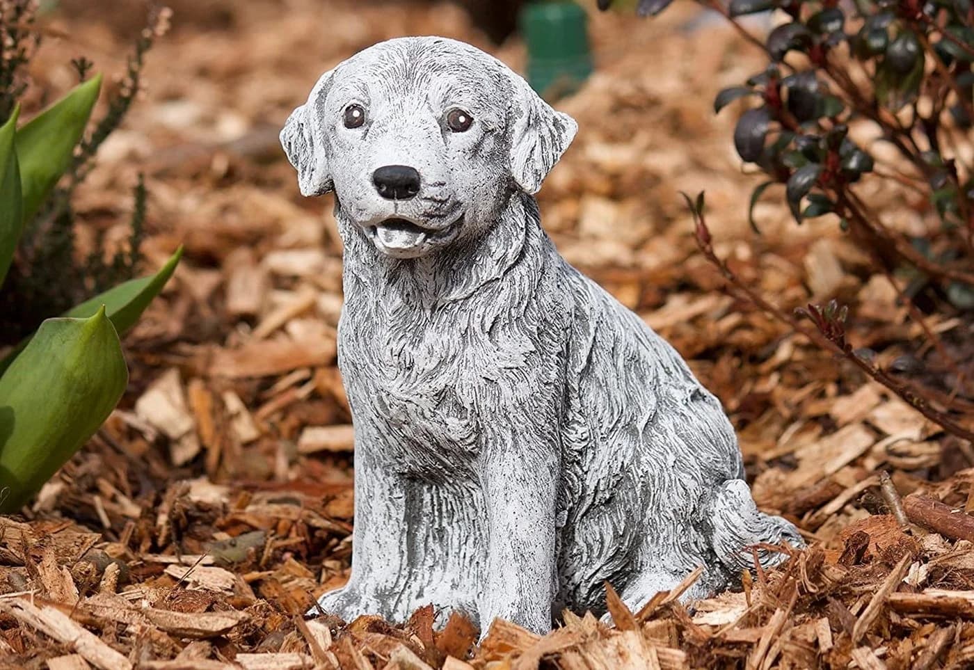 Stone and Style Gartenfigur Hund Retriever Frostfeste Steinfigur
