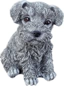 Stone and Style Frostfeste Steinfigur Hund Schnauzer Grau Bild 2