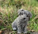 Stone and Style Frostfeste Steinfigur Hund Schnauzer Grau Bild 4