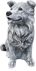 Stone and Style Gartenfigur Border Collie Frostfest Steinfigur Grau Bild 2