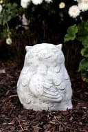 Stone and Style Gartenfigur Frostfeste Steinfigur Eule Hedwig Grau Bild 4
