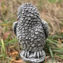 Stone and Style Gartenfigur Schneeeule Frostfest Grau Bild 3