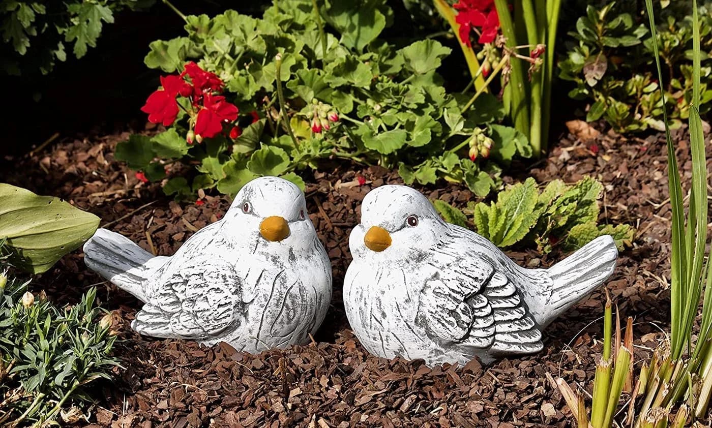Stone and Style Gartenfigur 2er Set Vögel groß - Bild 5