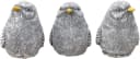 Stone and Style Gartenfigur 3er-Set Vogel klein Grau Bild 2
