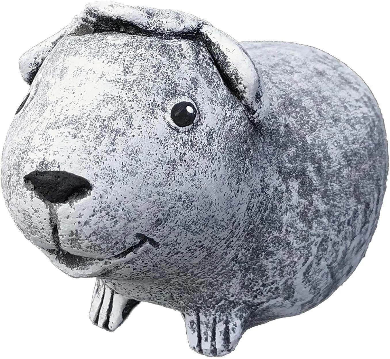 Stone and Style Gartenfigur Meerschweinchen Helmut Frostfest Stein Grau/Braun - Bild 2