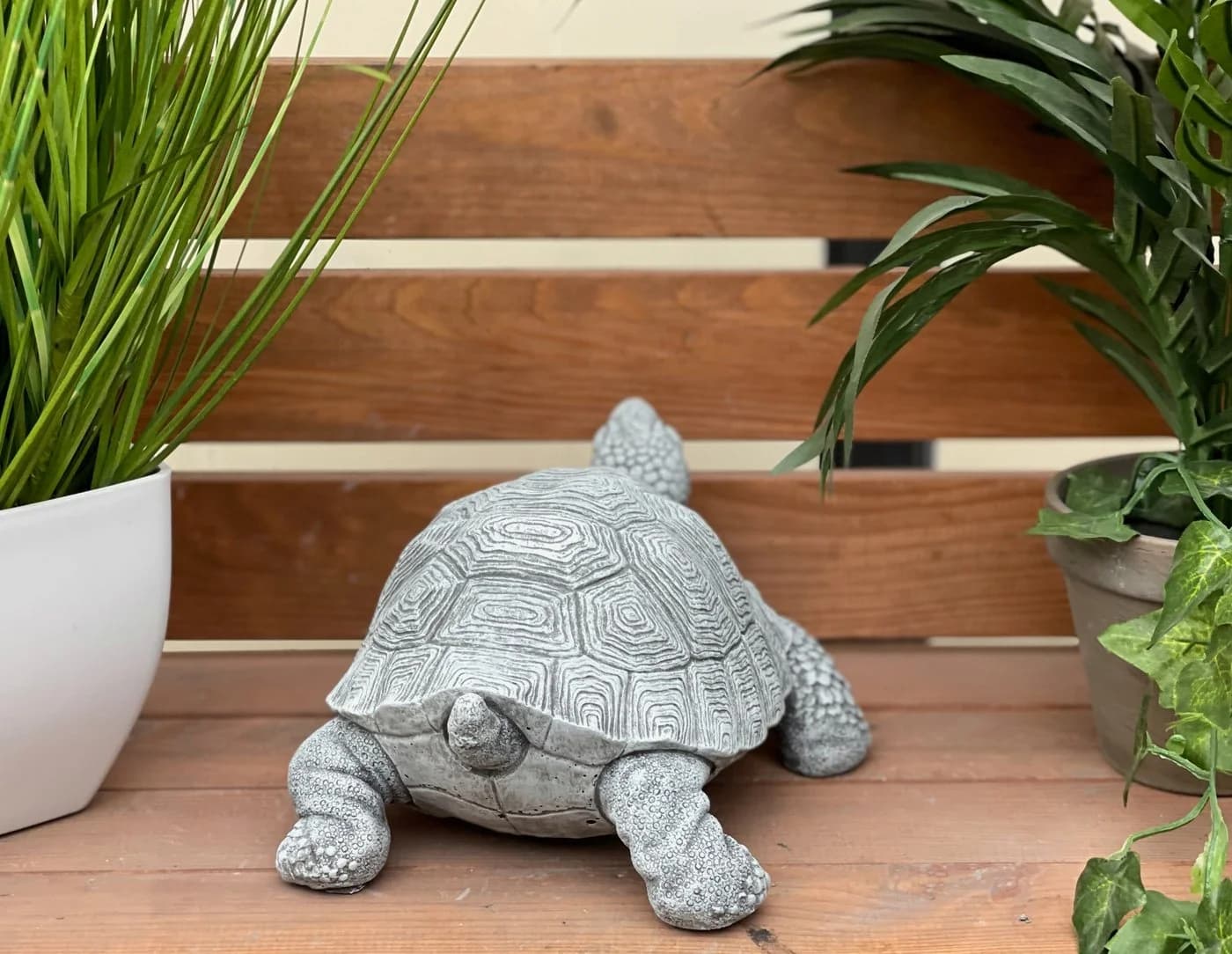 Stone and Style Gartenfigur Steinfigur Schildkröte Tortie Grau - Bild 5