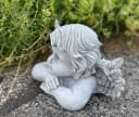 Stone and Style Engelfigur Frostfeste Steinfigur Große Engel Büste Bild 5