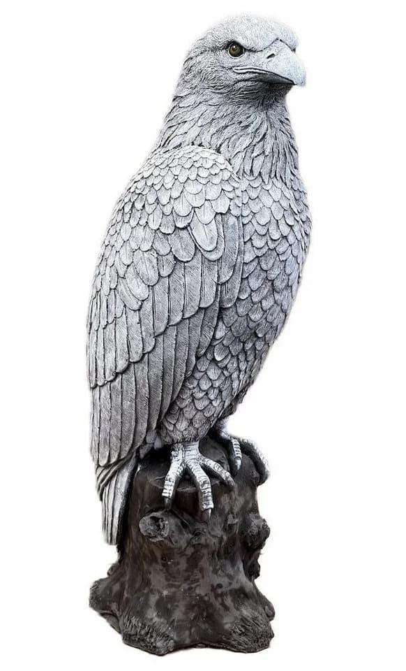 Stone and Style Gartenfigur Adler XL Frostfest Grau - Bild 2