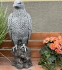 Stone and Style Gartenfigur Adler XL Frostfest Grau Bild 3