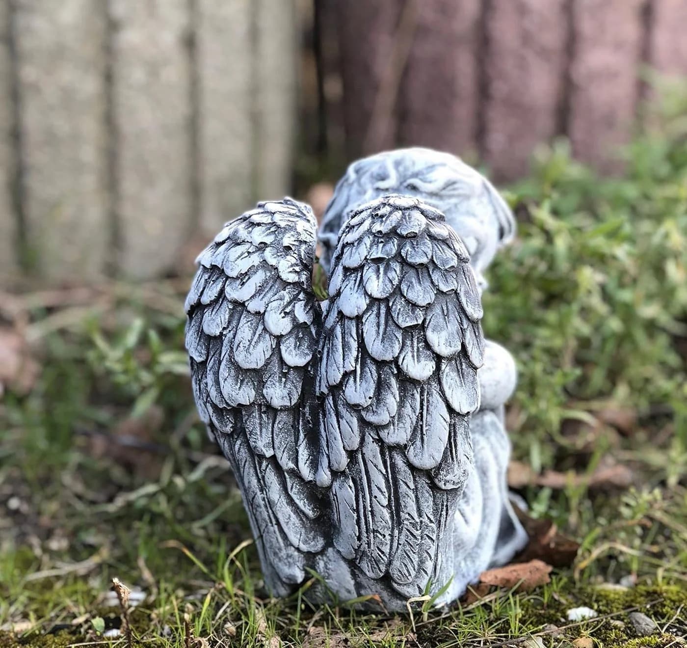Stone and Style Engelfigur Frostfeste Steinfigur Grau - Bild 5
