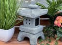 Stone and Style Gartenfigur Pagode Asiatische Laterne Grau Bild 1