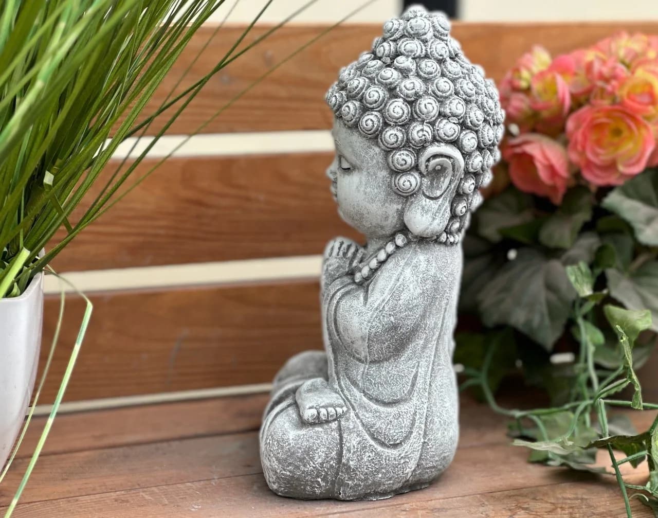 Stone and Style Frostfeste Steinfigur Shiva Baby Grau - Bild 5