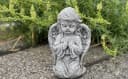 Stone and Style Frostfeste Steinfigur Kniender Betender Engel Grau Bild 1
