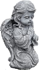Stone and Style Frostfeste Steinfigur Kniender Betender Engel Grau Bild 2
