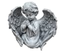 Stone and Style Frostfeste Steinfigur Betendes Engelchen Grau Bild 2