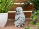 Stone and Style Frostfeste Steinfigur Betendes Engelchen Grau Bild 3