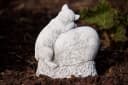 Stone and Style Katzenfigur Grabschmuck Frostfest Grau Bild 3
