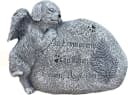 Stone and Style Gartenfigur Grabschmuck Hund mit Inschrift Bild 2