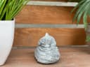 Stone and Style Katzenfigur Grau Frostfest Steinguss Grabschmuck Bild 3