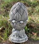 Stone and Style Gartenfigur Frostfeste Steinfigur Pinienzapfen Grau Bild 1