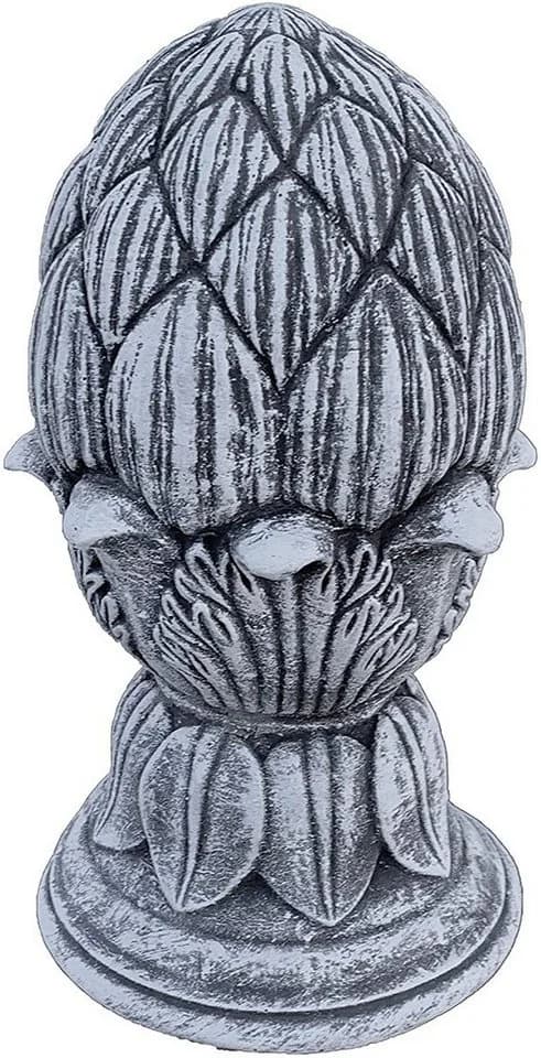 Stone and Style Gartenfigur Frostfeste Steinfigur Pinienzapfen Grau - Bild 2