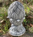 Stone and Style Gartenfigur Frostfeste Steinfigur Pinienzapfen Grau Bild 3