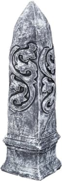 Stone and Style Gartenfigur Frostfeste Steinfigur antiker Obelisk Grau Bild 2