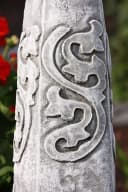 Stone and Style Gartenfigur Frostfeste Steinfigur antiker Obelisk Grau Bild 3