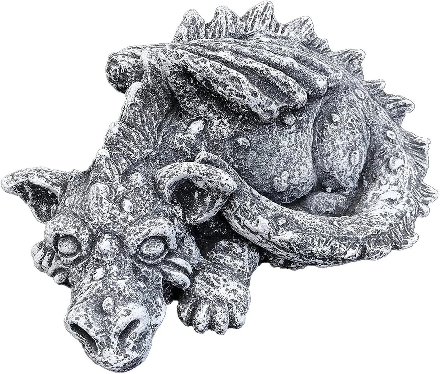Stone and Style Gartenfigur Drache Flokii Grau Frostfest - Bild 2