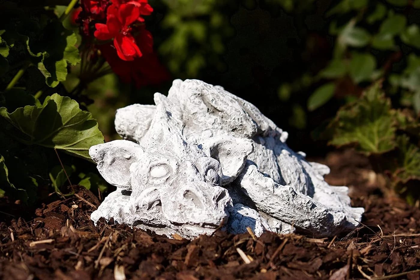 Stone and Style Gartenfigur Drache Flokii Grau Frostfest - Bild 3