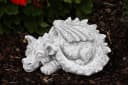 Stone and Style Gartenfigur Drache Flokii Grau Frostfest Bild 4