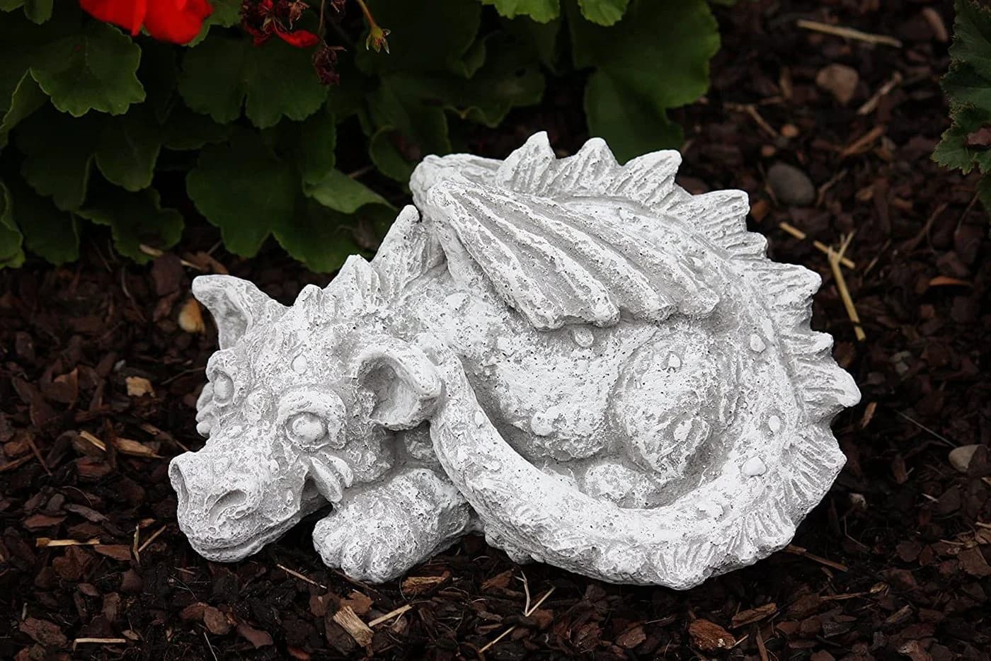 Stone and Style Gartenfigur Drache Flokii Grau Frostfest - Bild 4