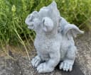 Stone and Style Gartenfigur Drache Cristiano Frostfest Steinfigur Grau Bild 3