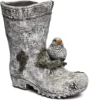 Stone and Style Gartenfigur Frostfeste Pflanzschale Stiefel Grau/Bunt Bild 2