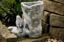 Stone and Style Gartenfigur Frostfeste Pflanzschale Stiefel Grau/Bunt Bild 3