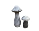 Stone and Style Steinfigur 2er-Set Waldpilze Grau Frostfest Bild 2