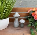 Stone and Style Steinfigur 2er-Set Waldpilze Grau Frostfest Bild 3