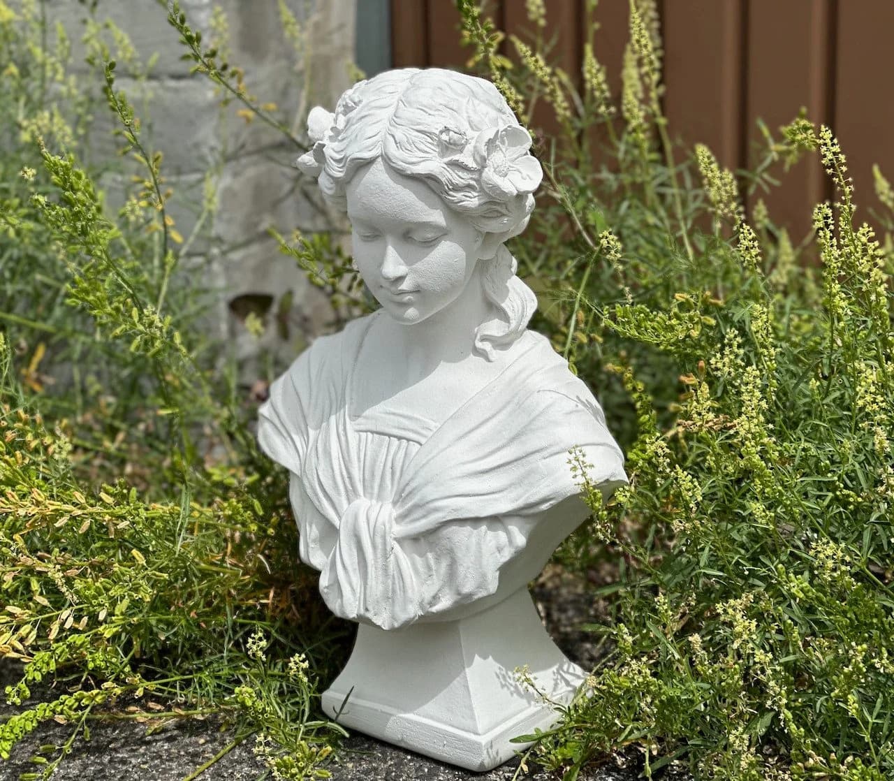Stone and Style Gartenfigur Frostfeste Steinfigur Frauenbüste Antoinette - Bild 3