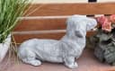 Stone and Style Gartenfigur Frostfeste Steinfigur Dackel XL lebensecht Grau Bild 3